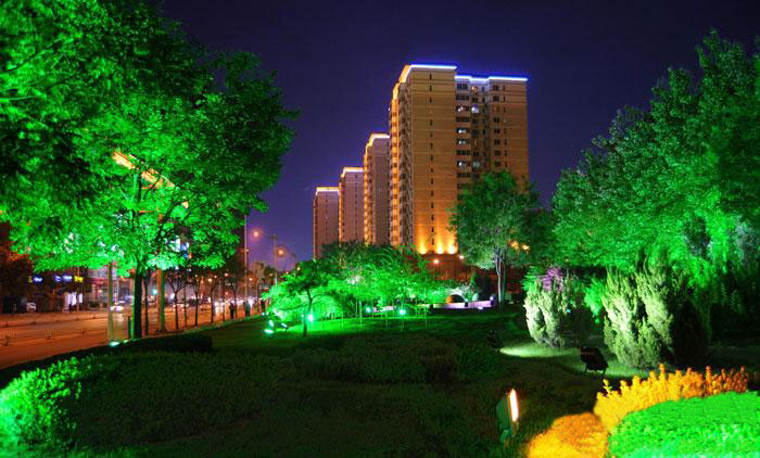 小區(qū)廣場(chǎng)景區(qū)園林植物亮化效果